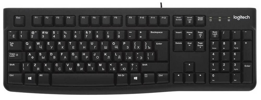 Клавиатура Logitech K120, черный— фото №0