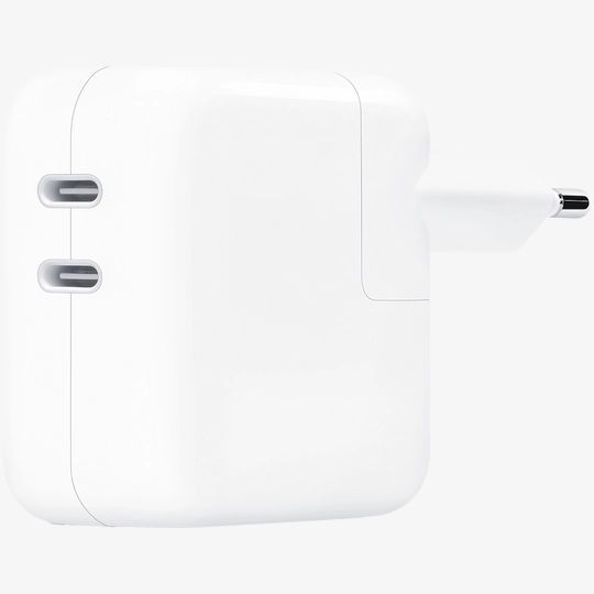 Адаптер питания Apple Dual USB-C, 35Вт, белый— фото №0