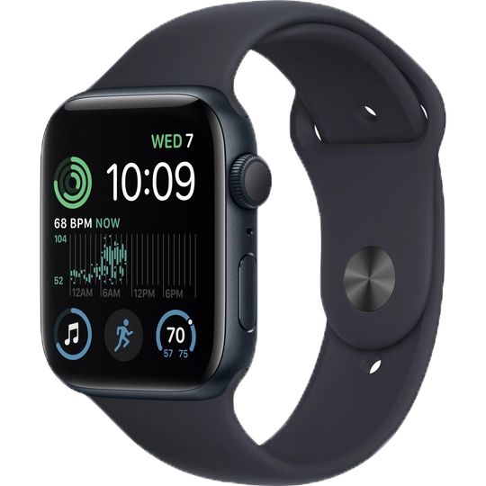 Apple Watch SE 2 GPS 40mm (корпус - темная ночь, спортивный ремешок цвета тёмная ночь)— фото №0