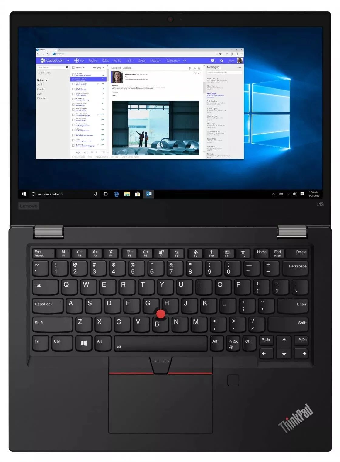Ноутбук Lenovo ThinkPad L13 13.3″/Core i5/16/SSD 512/UHD Graphics/Windows 10 Pro 64 bit/черный— фото №4
