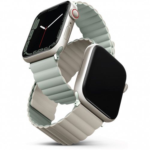 Ремешок Uniq Revix для Apple Watch 38/40/41mm, Силикон, шалфей— фото №0