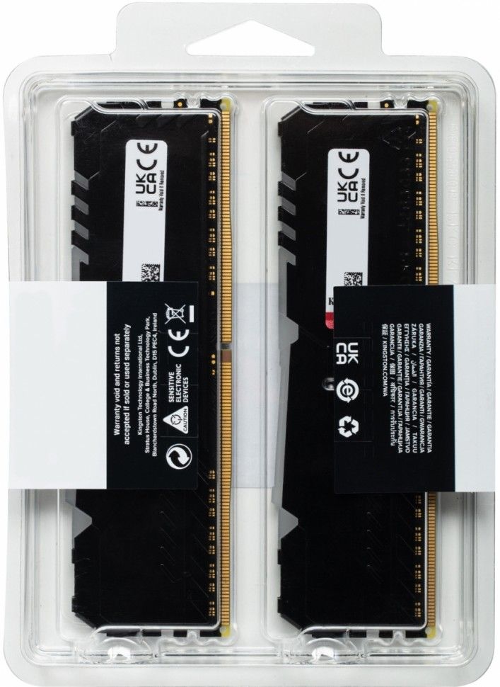 Модуль памяти Kingston FURY Beast Black RGB DDR4 16GB— фото №5