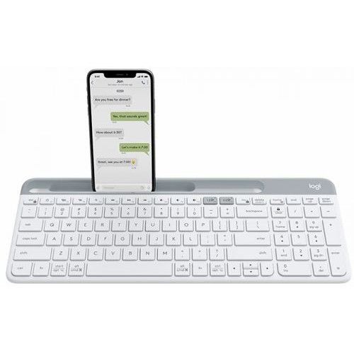 Клавиатура Logitech K580 Slim Multi-Device Bluetooth, белый+серый— фото №2