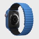 Ремешок Uniq Revix для Apple Watch 45/49mm, Силикон, синий/черный— фото №2