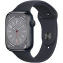 Apple Watch Series 8 GPS 45mm (корпус - темная ночь, спортивный ремешок цвета тёмная ночь, IP6X)— фото №0