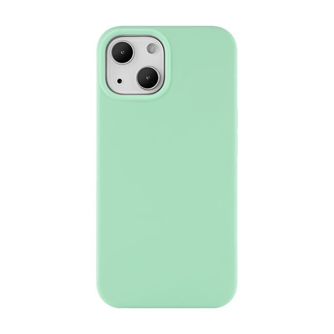 Чехол-накладка uBear Touch Mag Case для iPhone 13 mini, силикон, светло-зеленый— фото №0