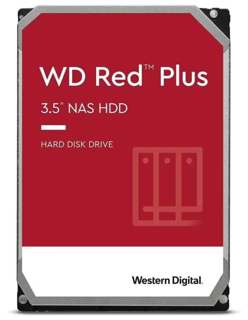 Жёсткий диск 3,5″ WD Red Plus 10000GB 7200об/мин 256Мб— фото №0