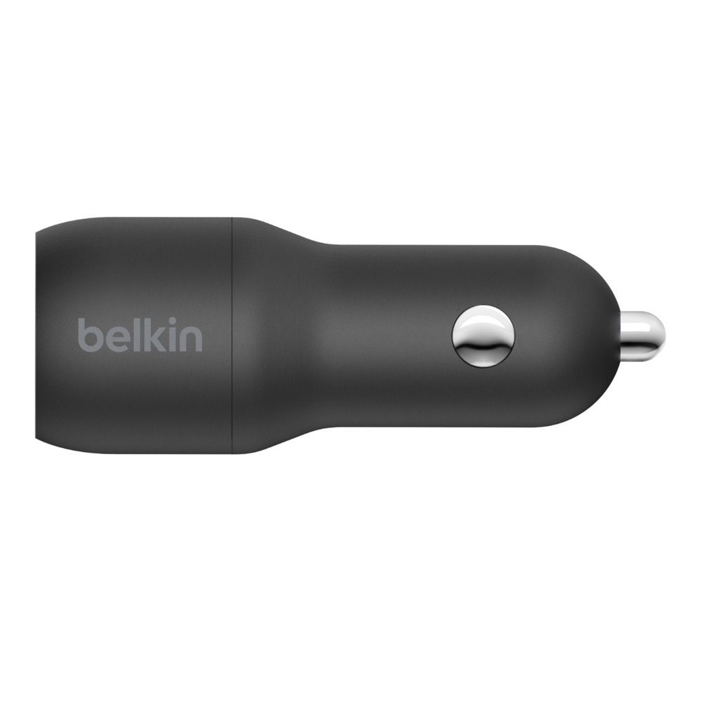 Зарядное устройство автомобильное Belkin Dual USB-A, 24Вт, черный— фото №1