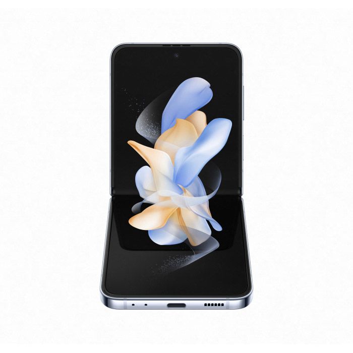 Смартфон Samsung Galaxy Z Flip4 128Gb, голубой (РСТ)— фото №0