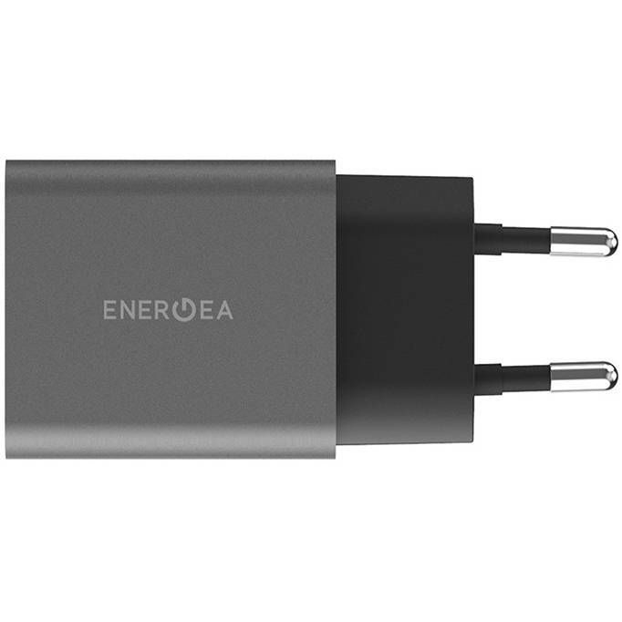 Зарядное устройство сетевое EnergEA Ampcharge USB-C + USB-A, 20Вт, серый— фото №4