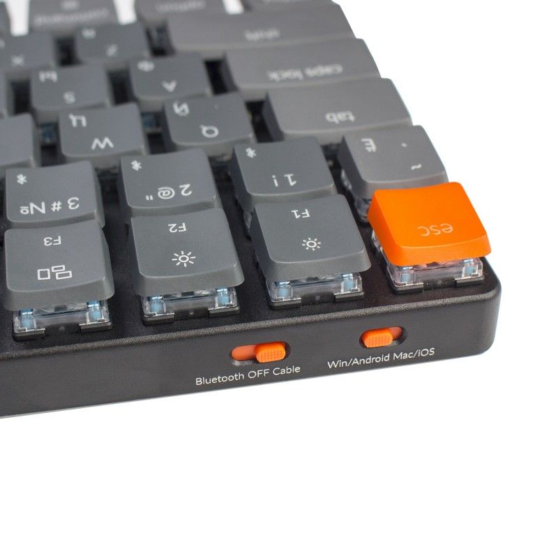 Клавиатура Keychron K3, RGB подсветка, Red Switch, тёмно-серый— фото №4