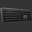 Клавиатура Satechi Slim X3 Bluetooth Backlit Keyboard, серый космос— фото №6