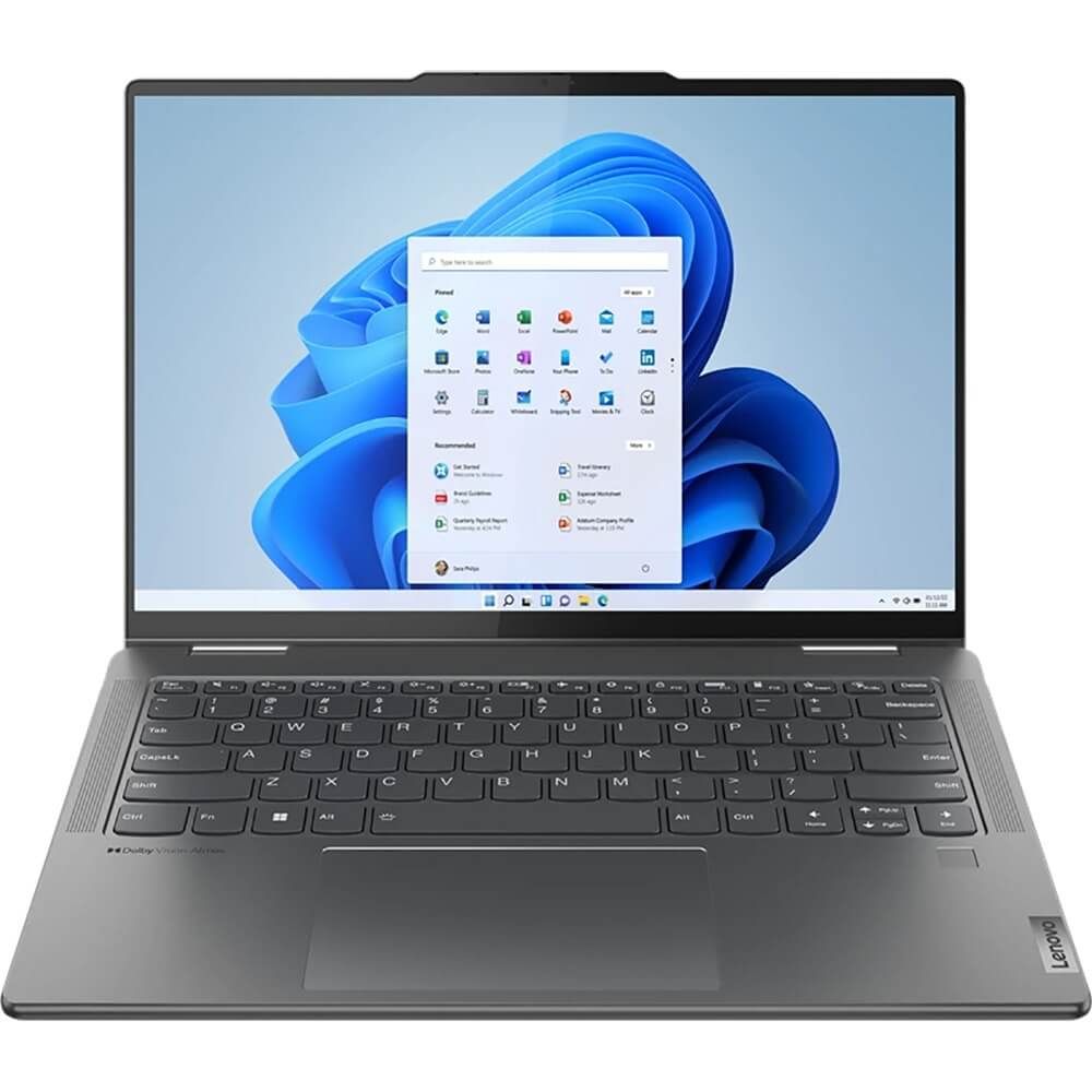 Ультрабук Lenovo Yoga 7 14ARP8 14″/Ryzen 7/16/SSD 512/Radeon Graphics/Windows 11 Home 64-bit/серый— фото №2