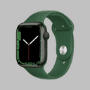 Apple Watch Series 7 GPS 45mm (корпус - зеленый, спортивный ремешок цвета зеленый клевер, IP67/WR50)— фото №0