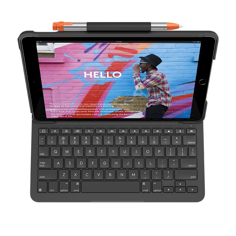 Клавиатура Logitech Slim Folio для iPad 10.2&quot;, черный— фото №0
