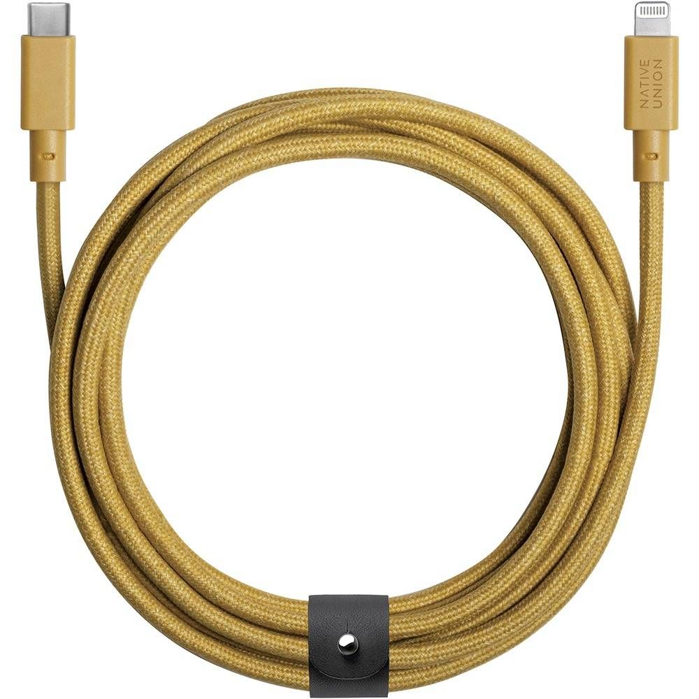 Кабель Native Union Belt Cable Lightning/USB-C 3м, крафт— фото №0