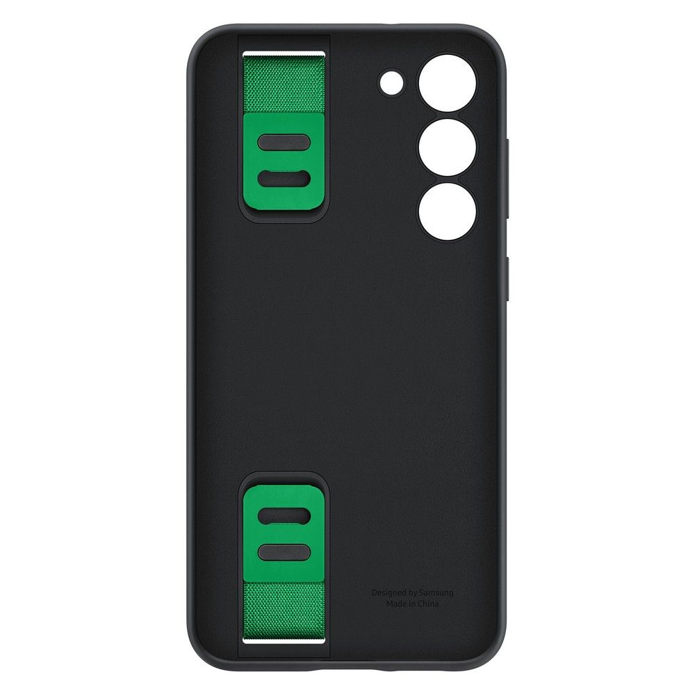 Чехол-накладка Samsung Silicone Grip Case для Galaxy S23+, силикон, черный— фото №1