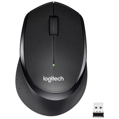 Мышь Logitech M330 Silent Plus, беспроводная, черный