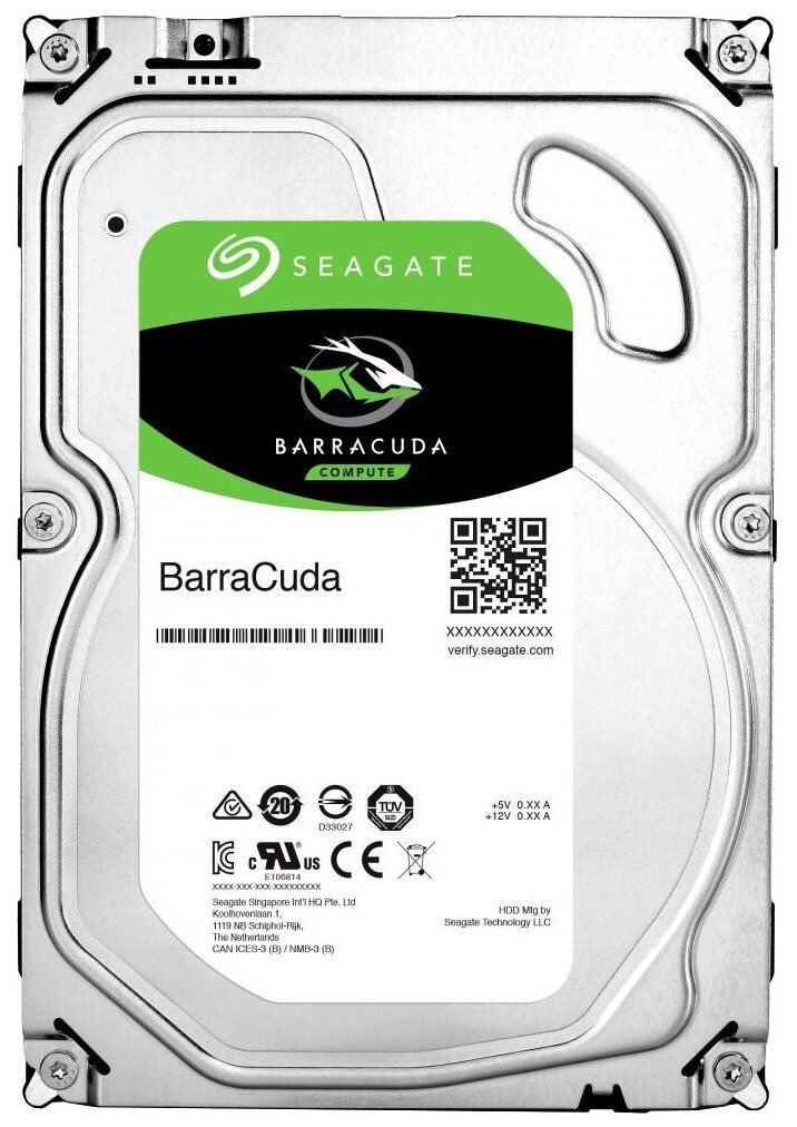 Жёсткий диск 3,5″ Seagate BarraCuda 2000GB 5400об/мин 256Мб— фото №0