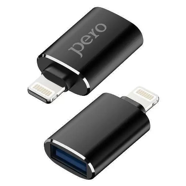 Адаптер PERO OTG Lightning - USB 3.0 Lightning / USB 3.0, черный— фото №0