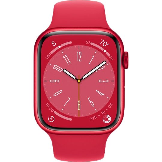 Apple Watch Series 8 GPS 45mm (корпус - (PRODUCT)RED, спортивный ремешок (PRODUCT)RED, IP6X)— фото №1