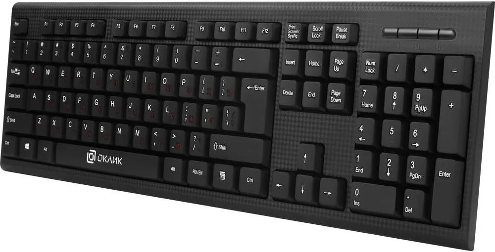 Клавиатура + мышь Oklick 620M,черный — фото №10
