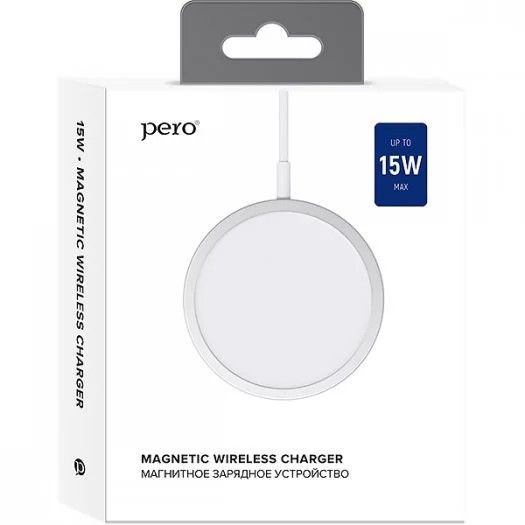 Зарядное устройство беспроводное PERO TC07, 15Вт, белый— фото №2