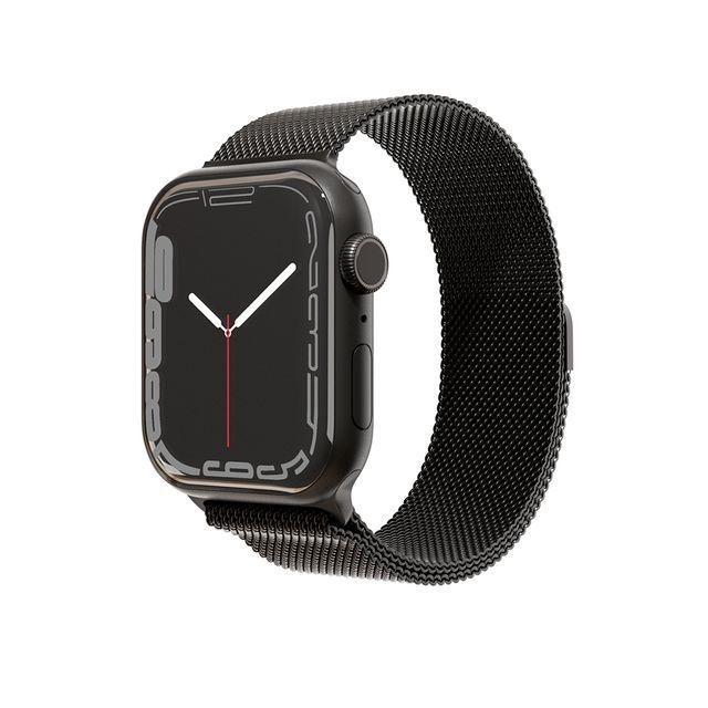 Ремешок VLP для Apple Watch 45mm, Нержавеющая сталь, черный— фото №0