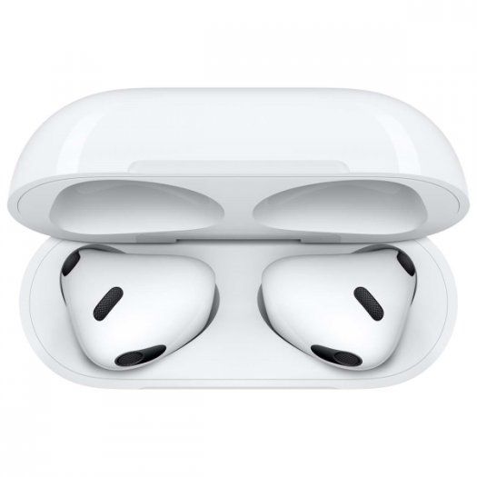 Беспроводные наушники Apple AirPods 3 (2021) в зарядном футляре, белый— фото №3