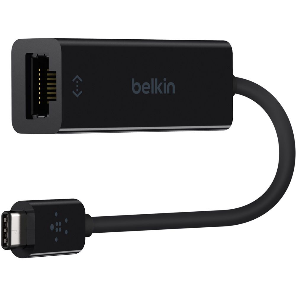 Адаптер Belkin USB-C to Gigabit Ethernet, черный— фото №0