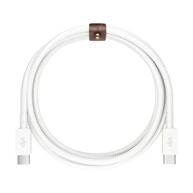 Кабель VLP Nylon Cable USB-C / USB-C, 2м, белый