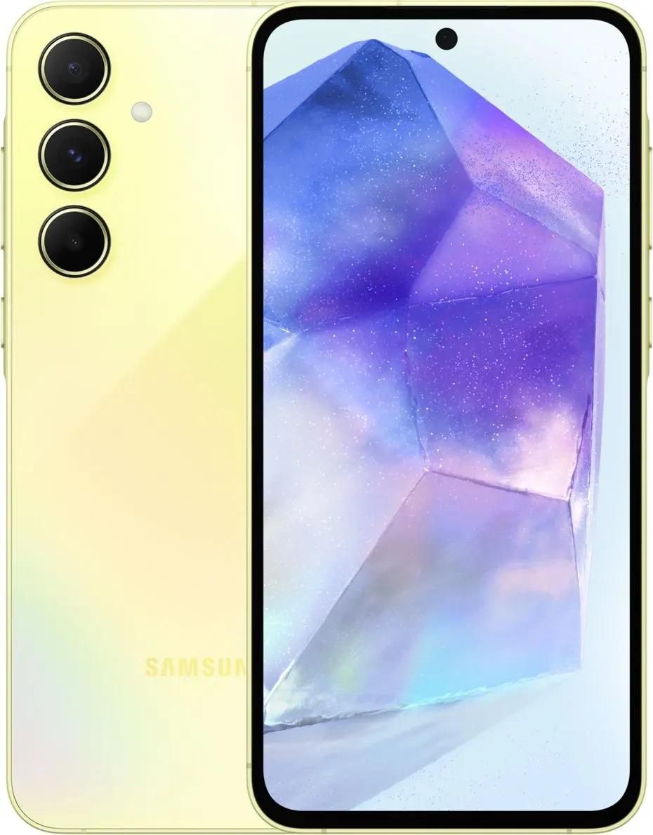 Смартфон Samsung Galaxy A55 5G 128Gb, желтый (РСТ)— фото №0