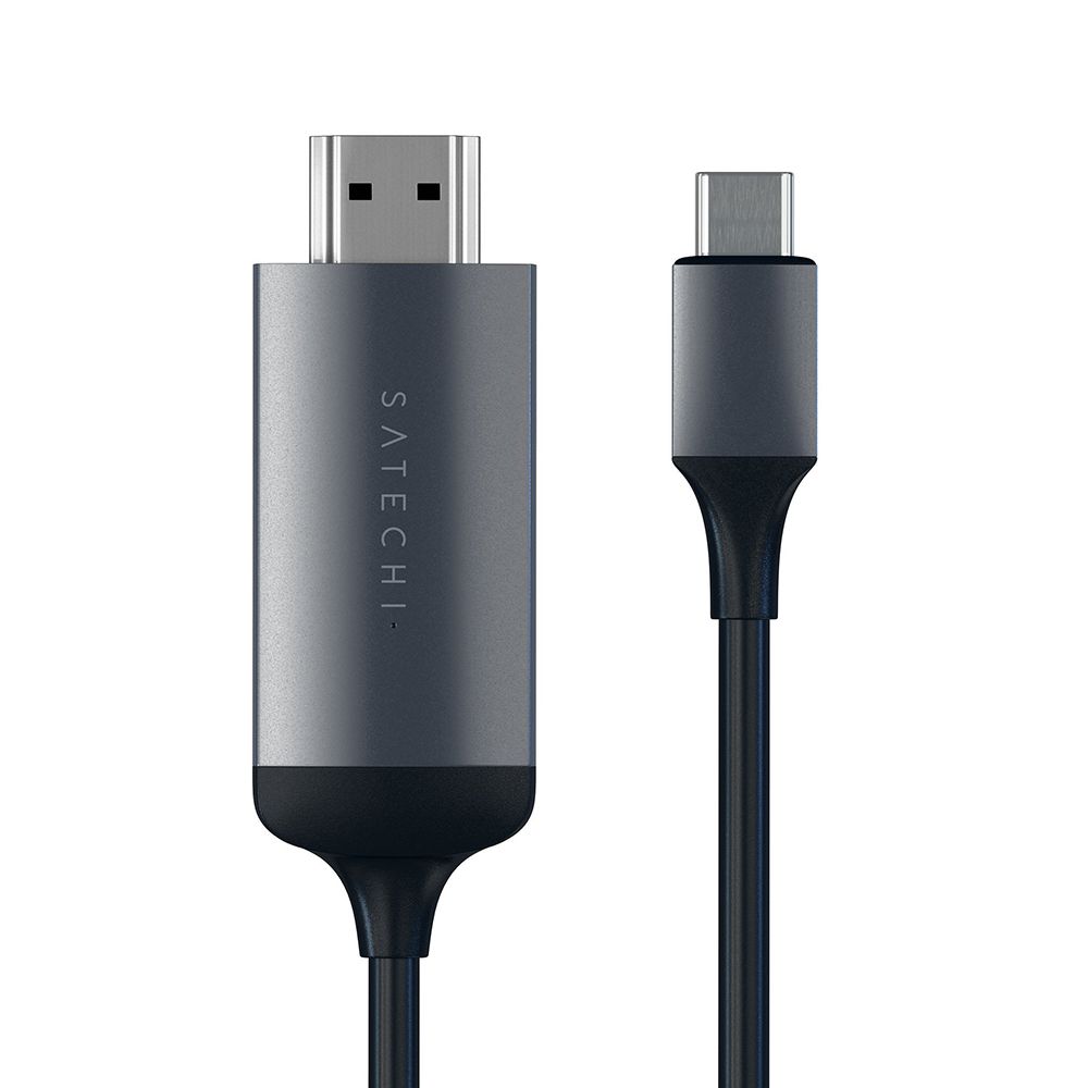 Кабель Satechi USB Type-C - HDMI 4K USB-C / HDMI, 1,8м, серый космос— фото №1