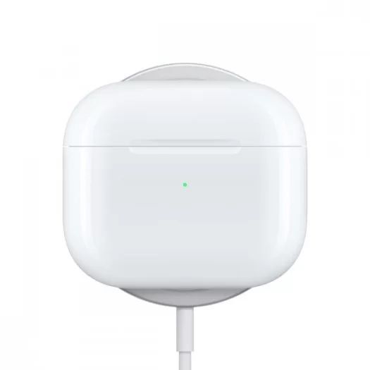 Беспроводные наушники Apple AirPods 3 (2021) в зарядном футляре, белый— фото №4