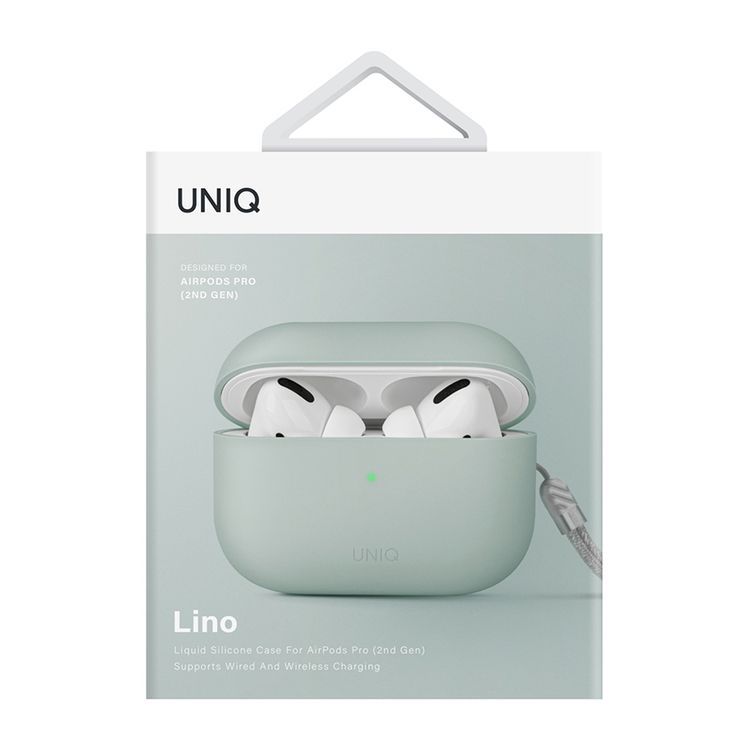 Чехол Uniq LINO мятный, для AirPods Pro 2— фото №3