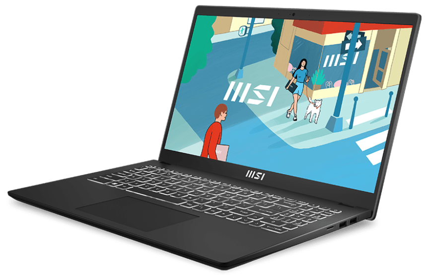 Ноутбук MSI Modern 15 H B13M-021US 15.6″/Core i7/32/SSD 1024/Iris Xe Graphics/Windows 11 Home 64-bit/черный— фото №1