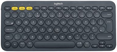 Клавиатура Logitech K380 Multi-Device Bluetooth, черный+серый космос