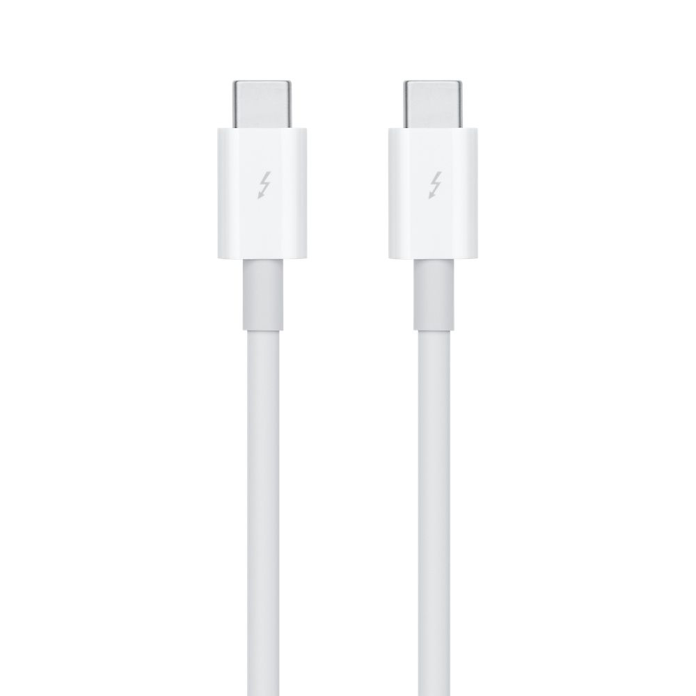 Кабель Apple Thunderbolt 3 USB-C / USB-C, A, 100Вт  0,8м, белый— фото №1