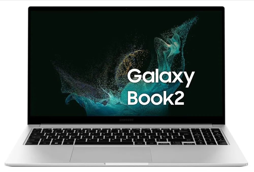 Ноутбук Samsung Galaxy Book2 15.6″/Core i5/16/SSD 512/Iris Xe Graphics/Windows 11 Pro 64-bit/серебристый— фото №0