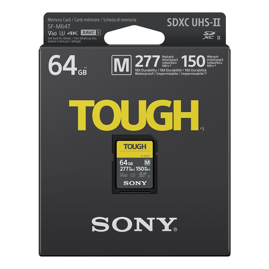 Карта памяти SDXC Sony серии SF-M TOUGH, 64GB— фото №1