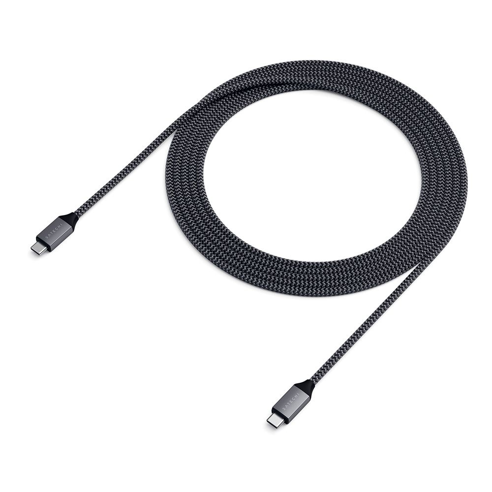 Кабель Satechi USB-C / USB-C, A, 100Вт  2м, черный— фото №2