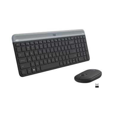 Клавиатура и мышь Logitech MK470 Slim Wireless, серый