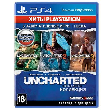 Игра PS4 Uncharted: Натан Дрейк. Коллекция, (Русские субтитры), Стандартное издание
