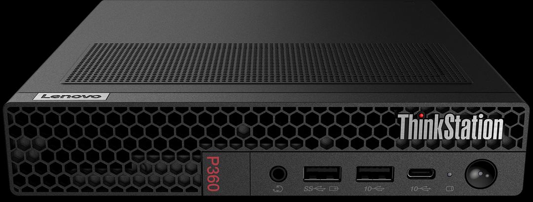 Неттоп Lenovo ThinkStation P360 Tiny, черный— фото №2
