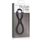 Кабель VLP Nylon Cable USB / Lightning, 1,2м, черный— фото №1