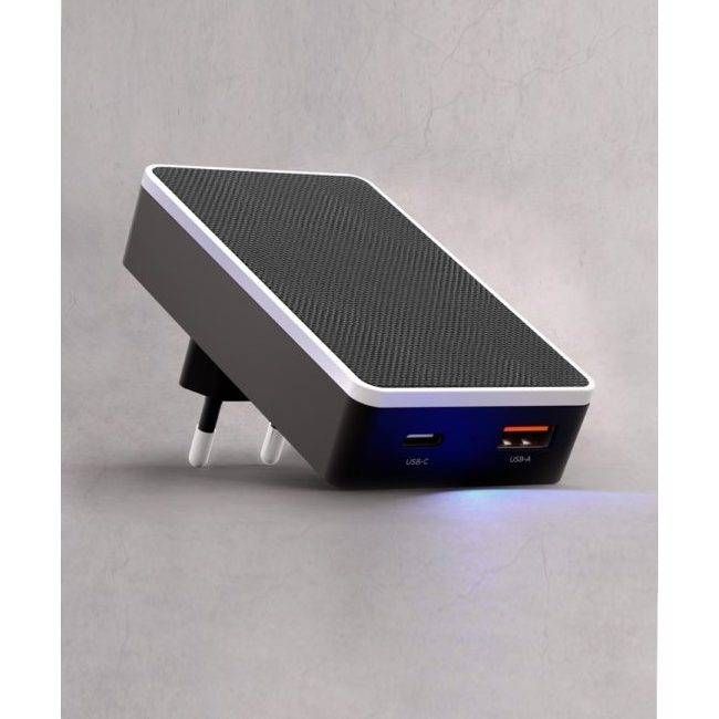Зарядное устройство сетевое VLP Dual wall charger, 20Вт, черный— фото №4
