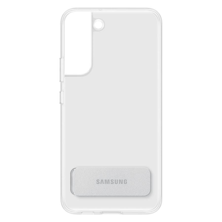 Чехол-накладка Samsung Clear Standing для Galaxy S22+, поликарбонат, прозрачный
