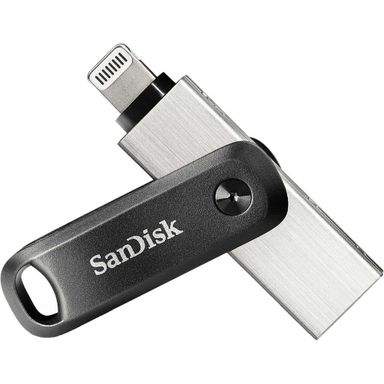 Флеш-накопитель SanDisk iXpand Go, 128GB, черный+серебристый