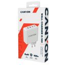 Зарядное устройство сетевое CANYON GAN 100W, 100Вт, белый— фото №2