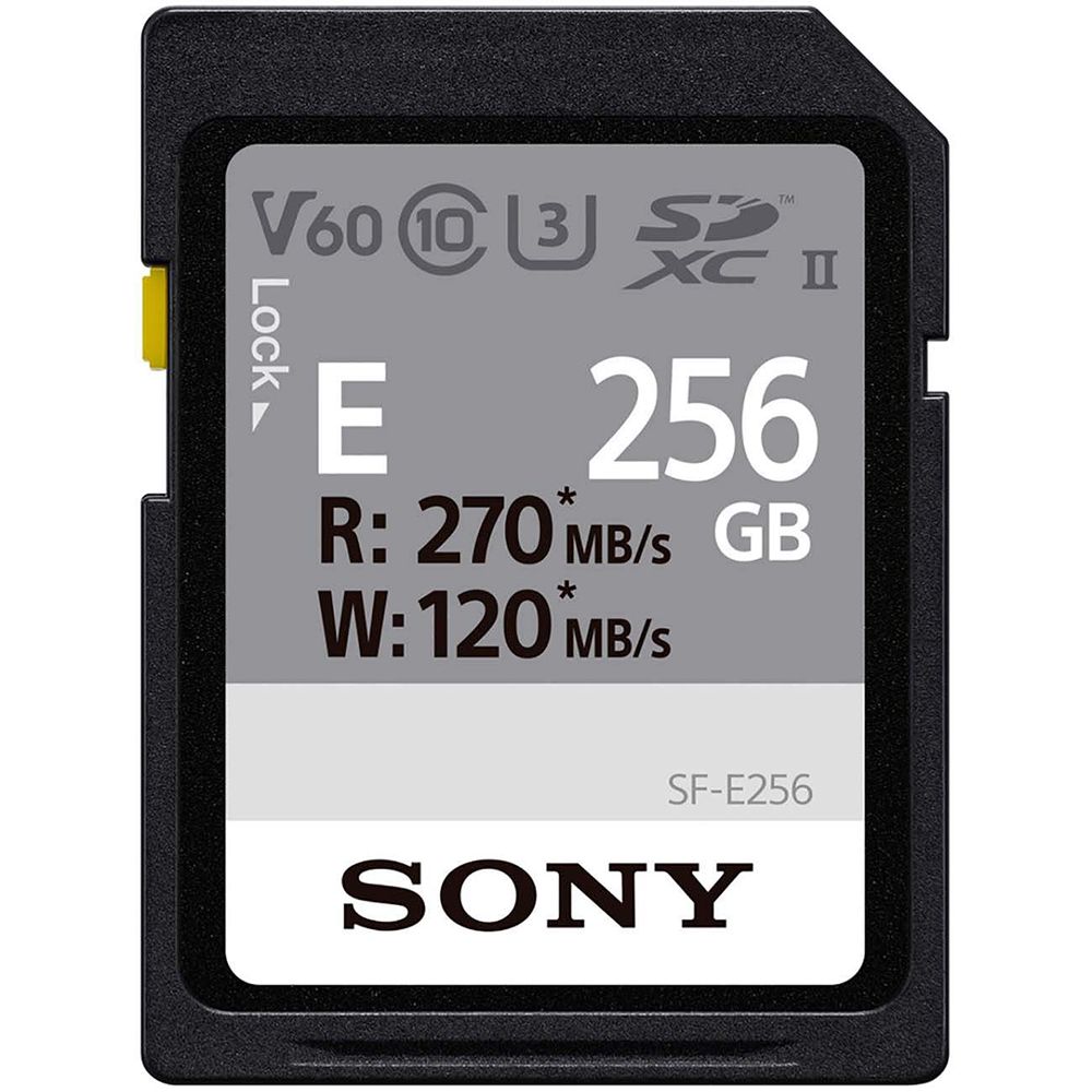 Карта памяти SDXC Sony серии SF-E, 256GB— фото №0